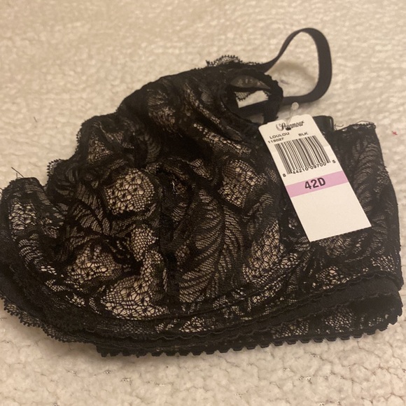 Paramour Floral Lace Wire No Pad Bra Sz 42 D NWT BEAUTIFUL😍 - Picture 1 of 8